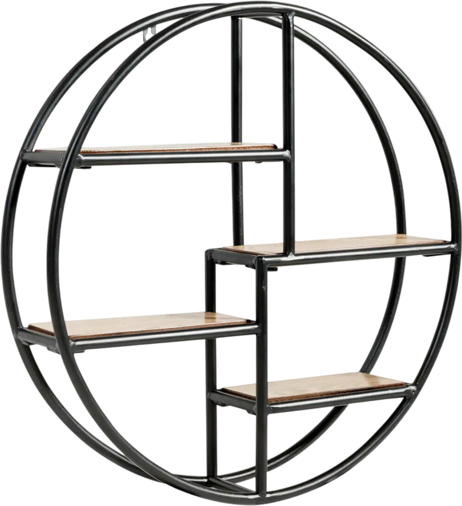 Costway Circular Wall-Mounted 4-Tier Hanging Storage Shelf Bookcase 56702981 New