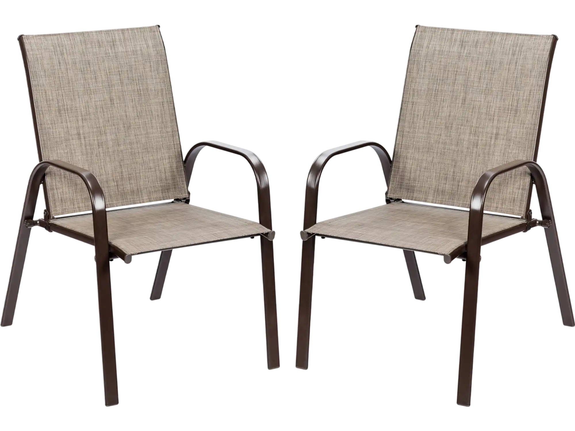 Costway 2-Pc Patio Outdoor Dining Chairs w/ Armrest 81926753 New