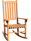 Outdoor Rocking Chair Single Rocker for Patio Deck 