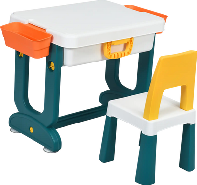 Costway 5-in-1 Kids Activity Table Set 82574963 New