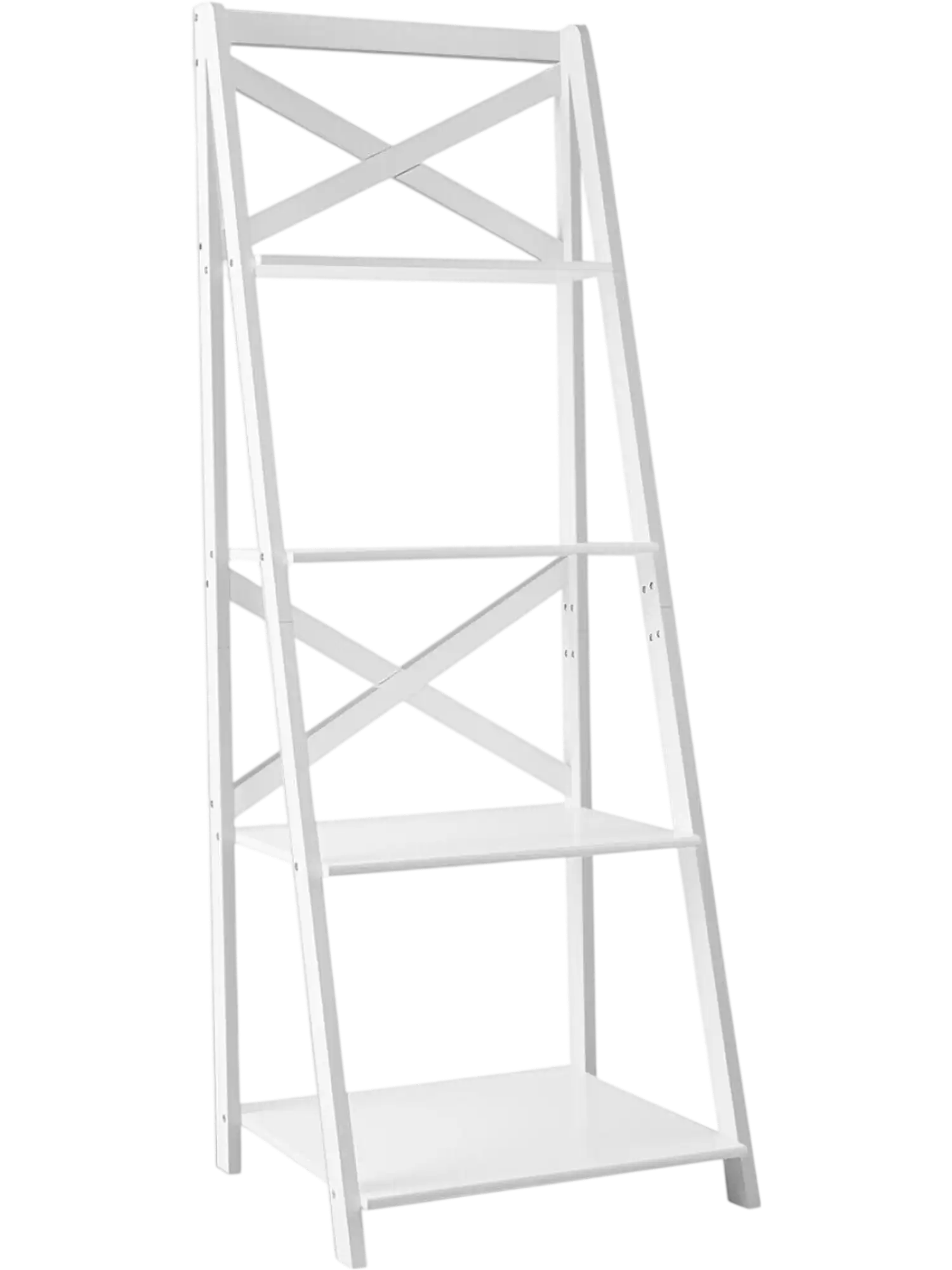 Costway 4-Tier Leaning Ladder Shelf Bookcase Display Shelf 31076458 New