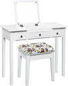 Vanity Dressing Table Set with Flip Top Mirror and 3 Drawers