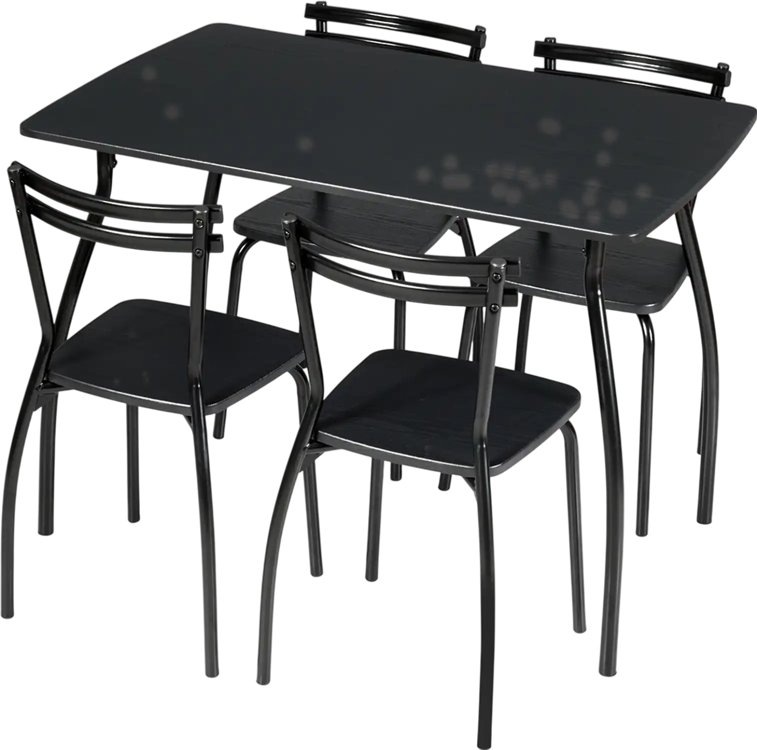 Costway 5-Pc Dining Table Set w/ 4 Chairs Backrests 20719385 New