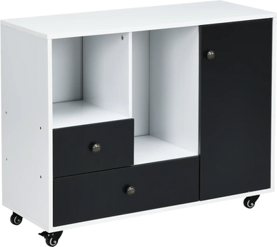 Costway Lateral Mobile 2-Drawer Filing Cabinet 36895047 New