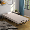 Rollaway Guest Bed with Sturdy Steel Frame and Memory Foam Mattress Made in Italy-Beige - Gallery View 1 of 14