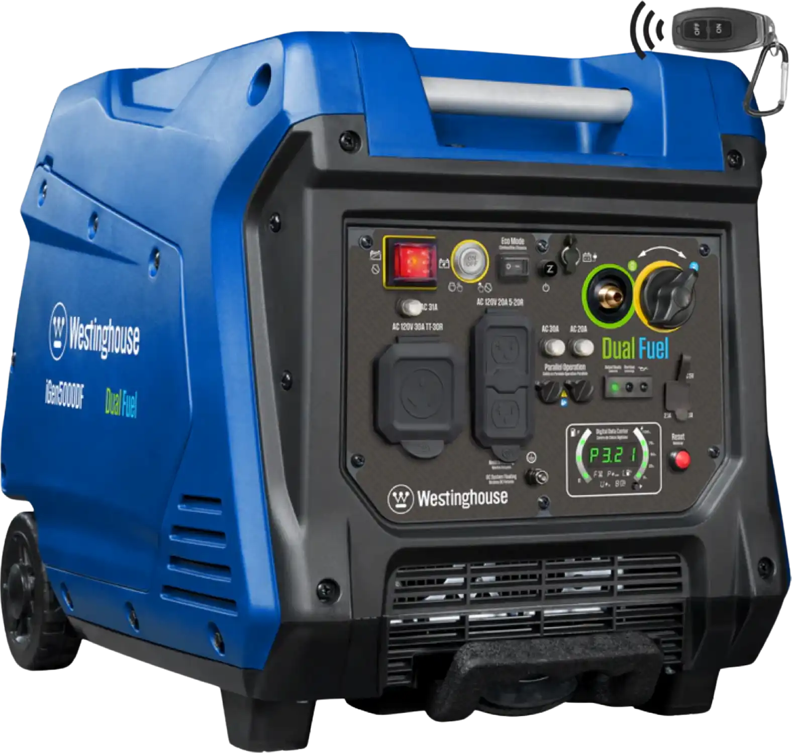 Westinghouse iGen5000DF 3900W/5000W Generator Dual Fuel Inverter 30 Amp Remote Start New