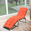 Outdoor Lounge Chaise Cushion with String Ties for Garden Poolside-Orange - Gallery View 1 of 11