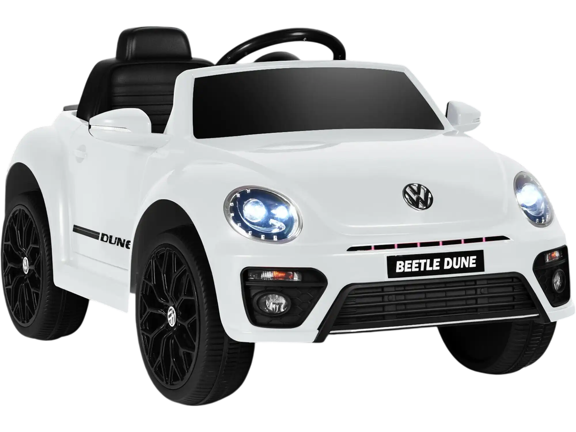 Costway Volkswagen Beetle Kids Electric Ride-On Car w/ Remote Control White 25736849 New