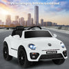 Volkswagen Beetle Kids Electric Ride On Car with Remote Control-White - Gallery View 1 of 10