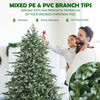 6 feet artificial Christmas spruce tree with mixed PE and PVC branches for a dense, natural look in your living room.