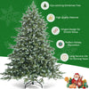 6 feet artificial Christmas spruce tree with mixed PE and PVC branches for a dense, festive holiday decoration.