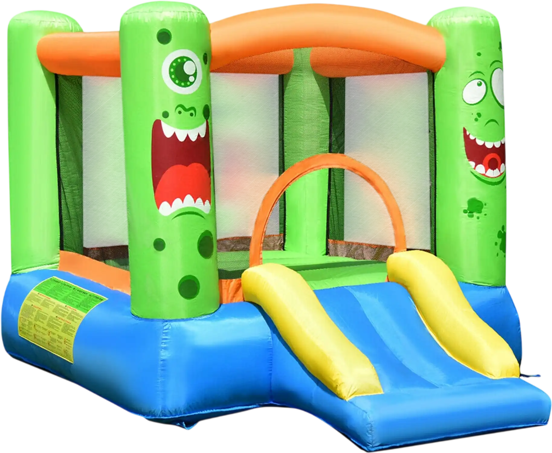 Costway Inflatable Bounce House Jumper Castle Kids Playhouse w/ Long Slide 95431062 New
