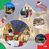 6 feet inflatable snowmen decoration with LED lights, perfect for outdoor Christmas displays in gardens and parks.