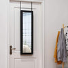 Full Length Mirror Jewelry Cabinet with Ring Slots and Necklace Hooks-Dark Brown - Gallery View 1 of 12