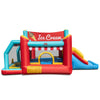5-in-1 Ice Cream inflatable bounce house with slide and ball pit, featuring durable Oxford fabric for safe outdoor fun.