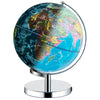Illuminated world globe showcasing 190 countries and 88 constellations, ideal for learning and exploration.