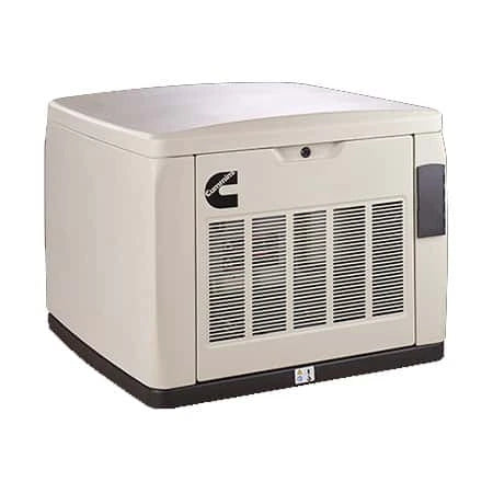 Cummins RS17AE 17kW Quiet Connect standby generator - angled view