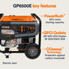 Generac GP6500E DF 6500W/8125W Generator Dual Fuel Gas Liquid Propane Electric Start Manufacturer RFB