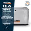 Generac 7329 28kW Standby Generator Propane Natural Gas 1 Phase 240V w/ 200A Automatic Transfer Switch New