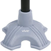 Vive Health Standing Cane Tip - Quad Rubber Replacement Foot Pad for Walking Canes New