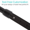 Vive Health Carbon Fiber Quad Cane Lightweight Adjustable Staff New