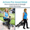 Vive Health MOB1058 Mobility Scooter Automatic Folding 220 lbs. Capacity 24V Li-Ion 3.73 MPH 11.3 Miles Black New