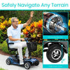 Vive Health MOB1027 Mobility Scooter 4 Wheel 265 lbs. Capacity 24V 3.7 MPH 12.4 Miles New
