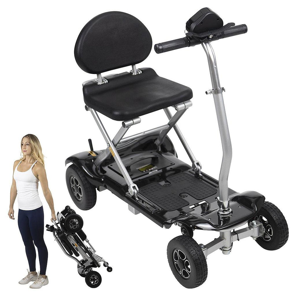 Vive Health MOB1058 Mobility Scooter Automatic Folding 220 lbs. Capacity 24V Li-Ion 3.73 MPH 11.3 Miles Black New