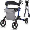 Vive Health MOB1010 SunStride Rollator Walker Upright 300 lbs. Capacity Foldable Lightweight New
