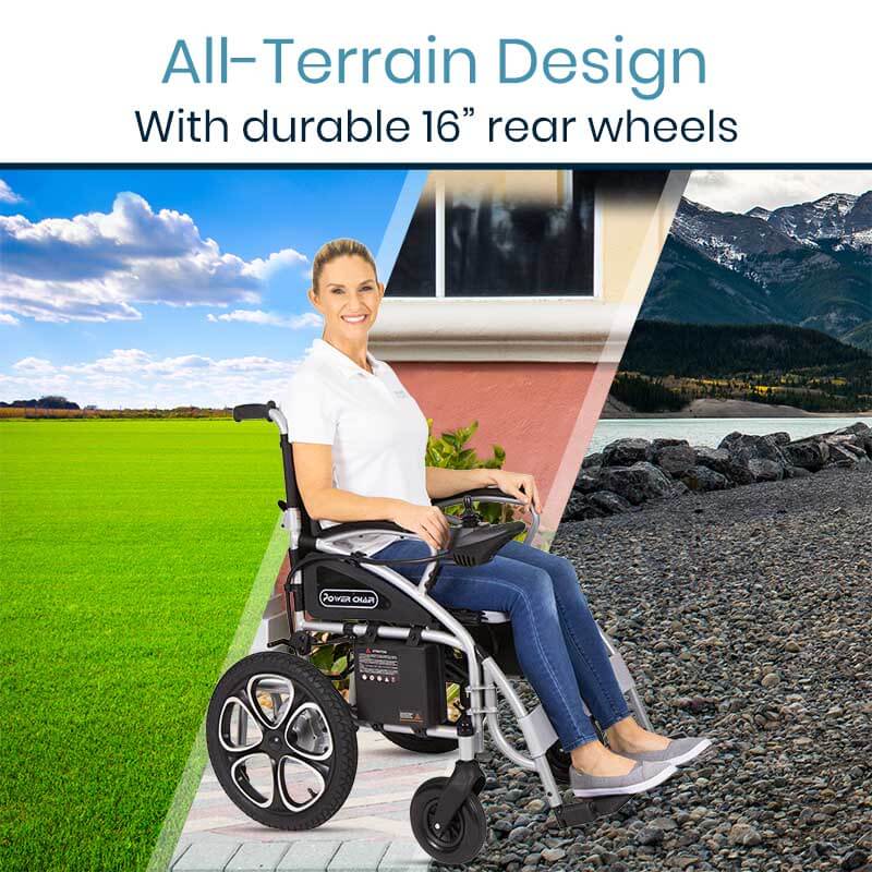 Vive Health MOB1029S Compact Power Wheelchair 220 lbs. Capacity 24V 4 MPH 12 Mile Range New