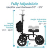 Vive Health MOB1019 Knee Walker All Terrain Steerable 350 lbs. Capacity New