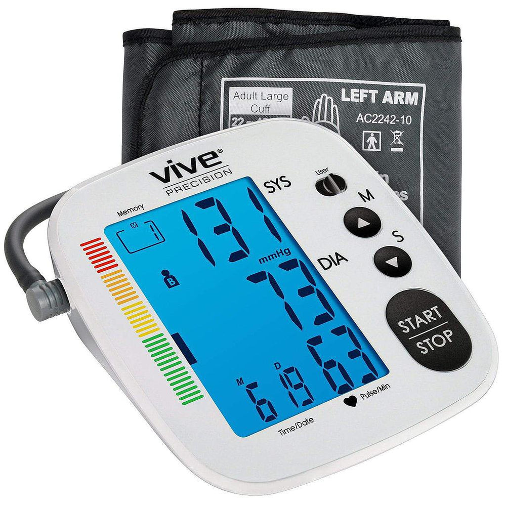 Vive Health Blood Pressure Monitor Black or Silver New