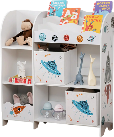 Costway Kids Toy Book Organizer Storage Bins 97842650 New