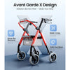 Vocic Z11 X-Way Rollator Walker Lightweight Foldable 380 lb Capacity New