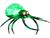 5 Feet Long Halloween Inflatable Creepy Spider with Cobweb and LEDs