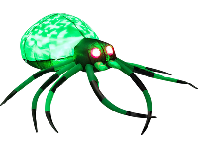 Costway 5' Halloween Inflatable Creepy Spider w/ Cobweb LEDs 84713650 New