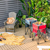 2 Pieces Folding Camping Tables with Large Capacity Storage Sink for Picnic - Gallery View 1 of 11