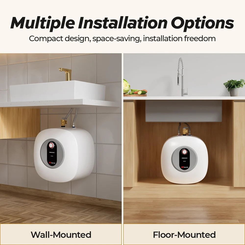 Mizudo Mini-Tank Water Heater 8 Gal. Point of Use for Instant Hot Water 1440W 120V New