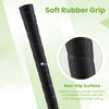 Close-up of the soft rubber grip on a kids' golf club, designed for comfort and non-slip control during swings.