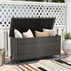 Indoor Outdoor 85 Gallon Storage Container with Waterproof Liner and Universal Wheels-Brown - Gallery View 1 of 10