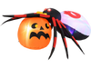 4.9 x 4.6 Feet Inflatable Spider with Pumpkin and Rotating Light