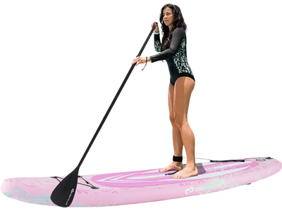Costway Inflatable Stand Up Paddle Board iSUP w/ 3 Fins Backpack 23475981 New