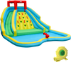 Inflatable Water Park Bounce House with Double Slide and Climbing Wall with 735W Blower