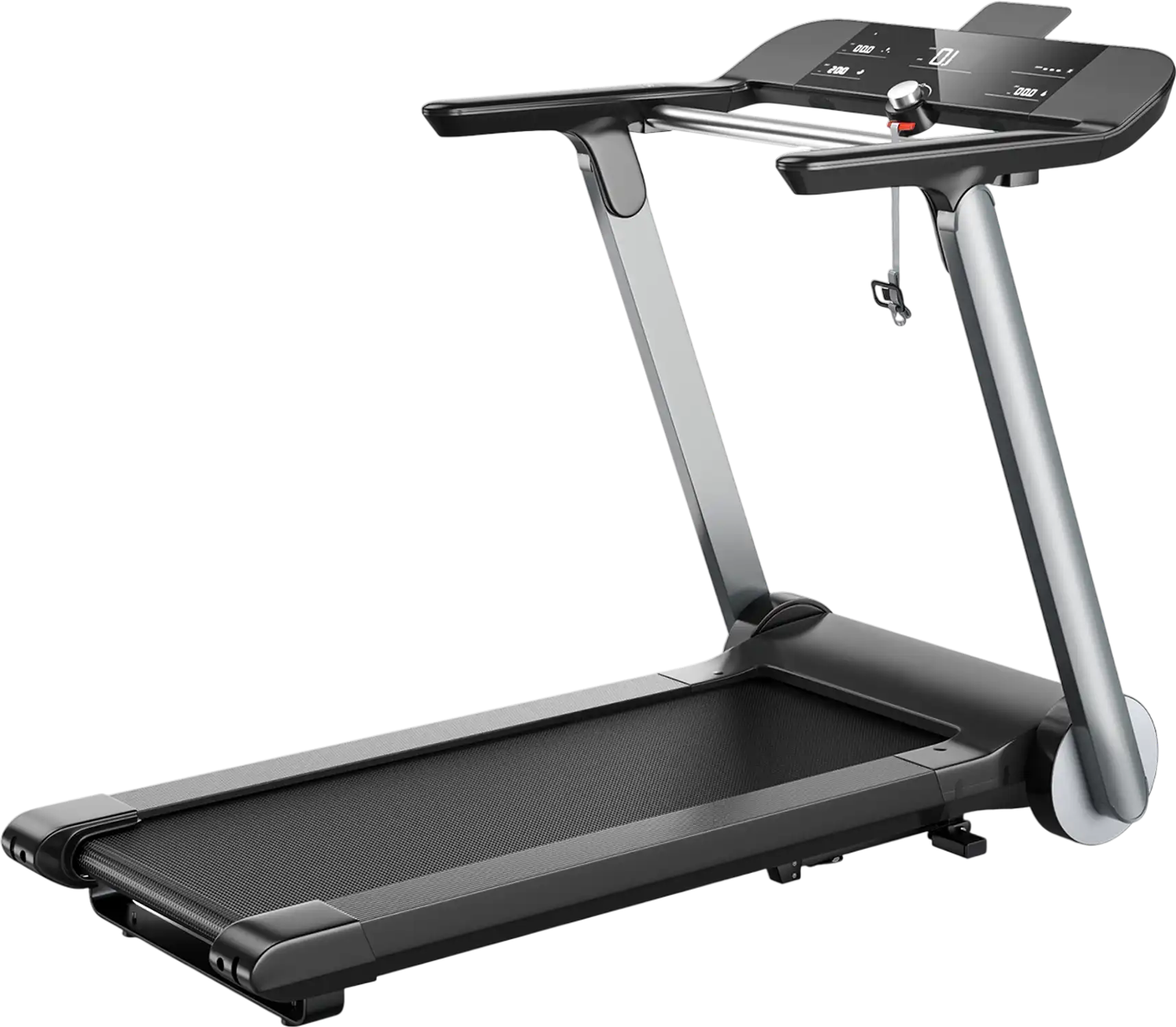 Costway Folding Treadmill w/ Heart Rate Belt Fatigue Button 10867524 New
