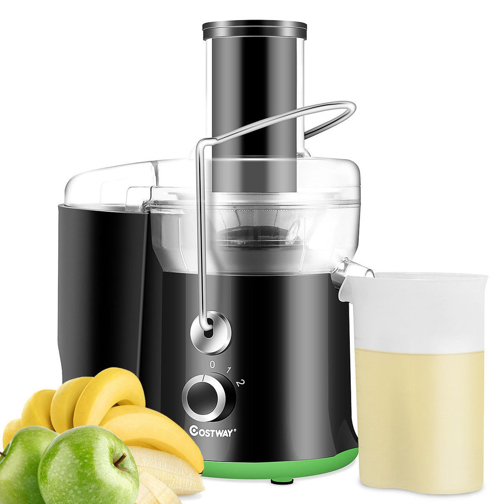 Wide mouth centrifugal electric juicer with 400 W stainless steel, two speed settings, and large pulp bin for easy.