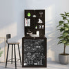 Convertible Wall Mounted Table with A Chalkboard-Brown - Gallery View 1 of 13