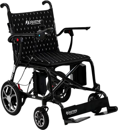 Journey Air Elite Folding Power Chair 24V 10Ah 150W 3.7 MPH 9.3 Mile Range Black 08642 New