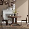 Set of 2 Wood Dining Chairs with Solid Rubber Wood Legs-Brown - Gallery View 1 of 10