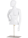 Female Mannequin Torso Adjustable Height with Metal Stand