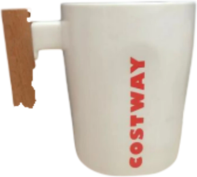Costway Wooden Handle Mug 74316295 New